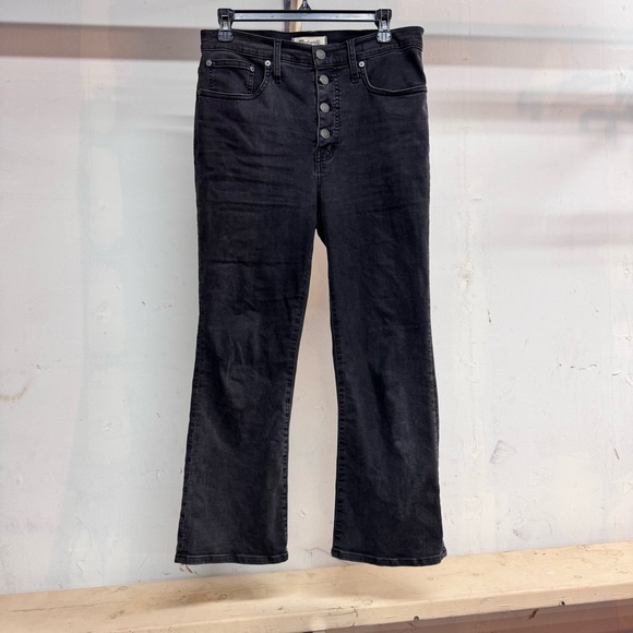 Madewell Denim - Madewell black Cali Demi-bootcut jeans size 29 in good condition
